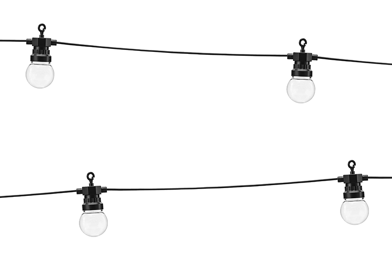 Lampki dekoracyjne LED, czarny, 5m - 1szt. - obrazek nr. 5