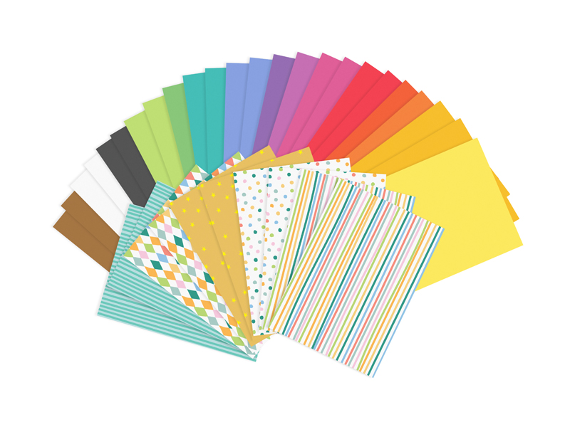 Zestaw papierów kolorowych - wycinanki, A4, mix, 34 arkusze - 1szt. - obrazek nr. 4