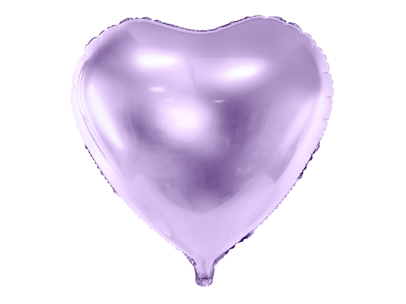 Balon foliowy Serce, 45cm, jasny liliowy - 1szt. - obrazek nr. 1