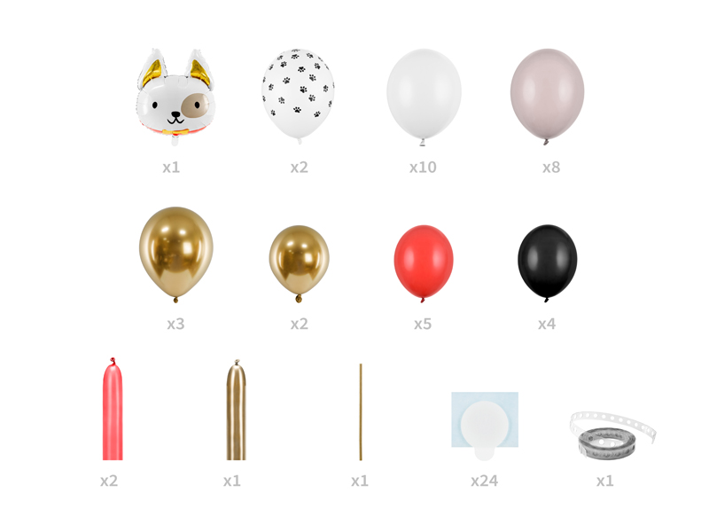 Bukiet balonów Pies, mix,  83x155cm - obrazek nr. 5